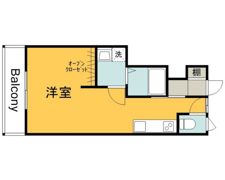 リノリノアパートメント五日市コイン通りの間取り画像