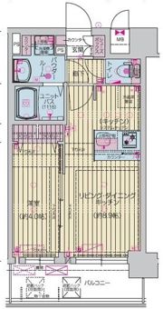 プレリス北巽駅前ラバルスの間取り画像