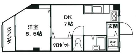 離宮前グリーンハイツの間取り画像
