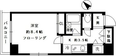 クレール目黒の間取り画像