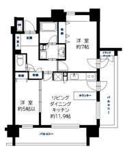 ライオンズマンション横濱元町キャナリシアの間取り画像