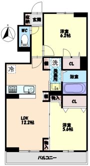 グランツ上福万 B棟の間取り画像