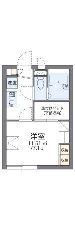 レオパレスアンティークの間取り画像
