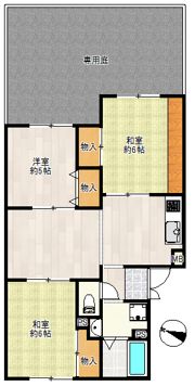 サニーハイツ高台 C棟の間取り画像
