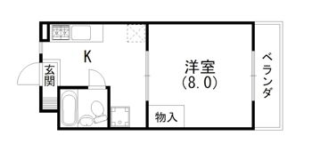 マンションシマノ Ⅰの間取り画像