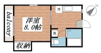 ハイツ創英の間取り画像