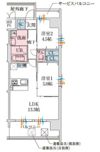スプランディッド大阪ベイサイドDUEの間取り画像