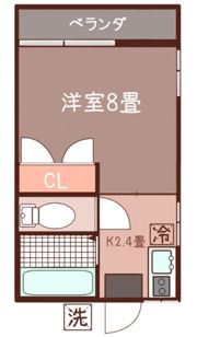 ハイツオノ(ハイツオノ)の間取り画像