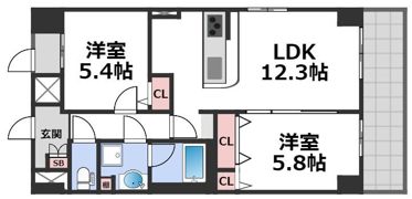 アグレアーブルの間取り画像