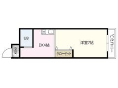 BAUHAUS舟入中町2の間取り画像