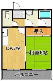 コンプレート中津口の間取り画像