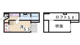 サンクス東須磨の間取り画像