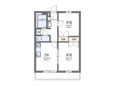 レオパレスクレストCの間取り画像