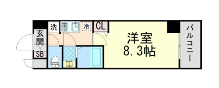 ASCLAIRE KOBE HIGASHINADAの間取り画像