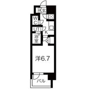 レジュールアッシュ中之島SOUTHの間取り画像