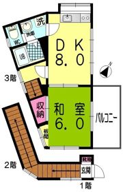 シンメイハイツの間取り画像
