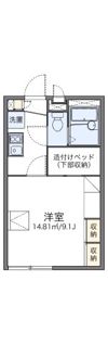 レオパレスひのの間取り画像