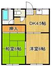 コーポ風の間取り画像