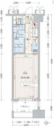 デュオン新大阪レジデンスの間取り画像