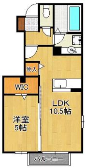 オータムコート 2棟の間取り画像