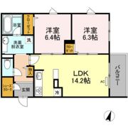 Shallow Garden A棟の間取り画像