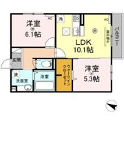 リベルテ上泉の間取り画像