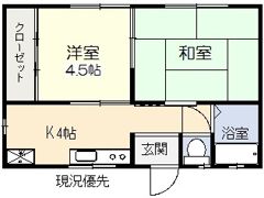 べんてん荘の間取り画像