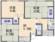 石井様貸家 南中の間取り画像