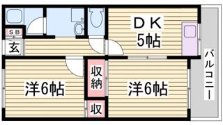 中道グリーンハイツの間取り画像