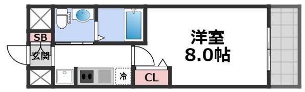 M´プラザ緑橋の間取り画像