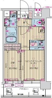 プレサンス桜川グロワールの間取り画像