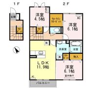 D-roomオーク A棟の間取り画像