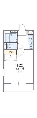 レオパレスグリーンロードⅡの間取り画像