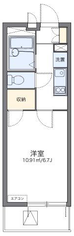 レオパレストウメイの間取り画像