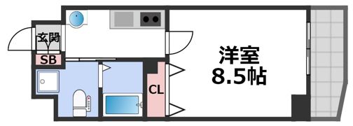 JPレジデンス大阪城東の間取り画像