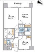 Belleviage Shimuraの間取り画像