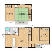 牛久町120-3一部戸建ての間取り画像