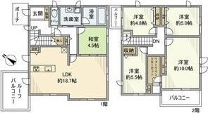 星田山手3丁目戸建の間取り画像