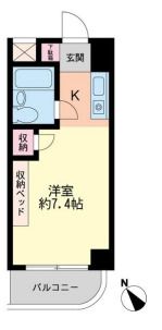 キャッスル野毛中央の間取り画像