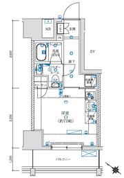 LEXE横濱関内の間取り画像