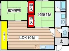 ロアンヴェール玉奈の間取り画像