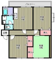 日興苑SSハイツA棟の間取り画像