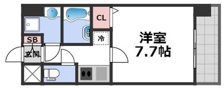 S-RESIDENCE緑橋駅前の間取り画像