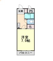 HU岩屋ハイツの間取り画像