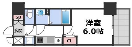 プレサンス江戸堀の間取り画像