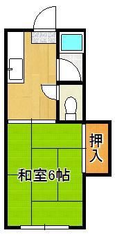 コーポ枝光の間取り画像