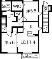 カンパーニュK Ⅰの間取り画像