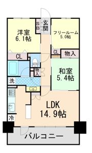ニューライフ岡本の間取り画像