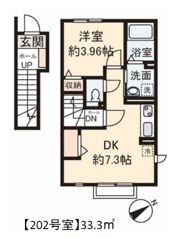 ベルサイズフラット鶴瀬の間取り画像