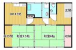 中崎貸家の間取り画像